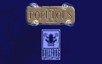 Populous II - Trials of the Olympian Gods screen shot title